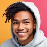 유명 스트리머와 어몽어스 콘텐츠 - **Prompt:** A vibrant, dynamic medium close-up of a diverse young adult streamer (gender-neutral) wi...