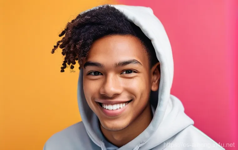 유명 스트리머와 어몽어스 콘텐츠 - **Prompt:** A vibrant, dynamic medium close-up of a diverse young adult streamer (gender-neutral) wi...