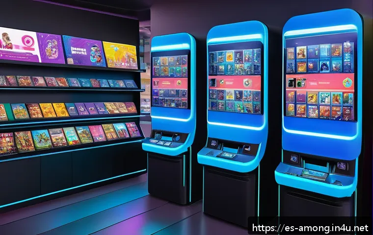 어몽어스 아바타 상품 구매처 - A vibrant digital marketplace scene showcasing a diverse collection of Among Us avatars displayed on...